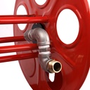 WFR Hose Reel - Manual Hand Crank - Perfect for Bush Buggy Applications - Painted Red