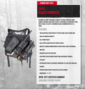 True North Dual Radio Chest Harness Gen III Black - RH7200