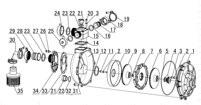 Fire Pump 6.5hp Frontier Bushfighter Medium Pressure (2" inlet) Electric Start