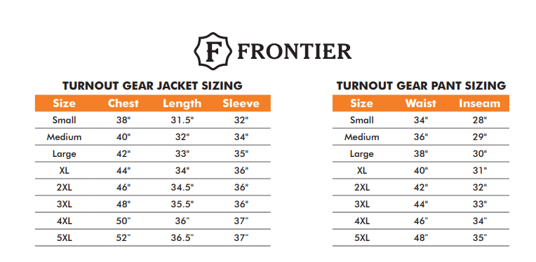 Frontier NFPA Approved Stock Gear