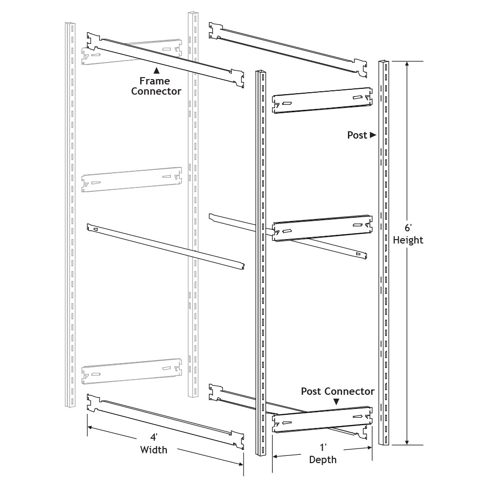 Fire Hose Add-on Racking Section