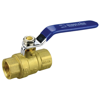 Ball Valve Brass 38mm (1.5") - double female NPT - 600psi working pressure