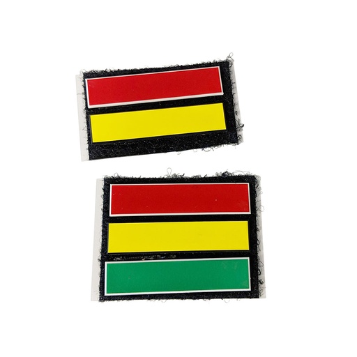 [V-12403] Accountability Tags w/ velcro - Sold Individually (Green, With numbers)