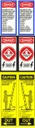 Fire Ladder Label - Pair - (Danger/Electrical/Angle label) 