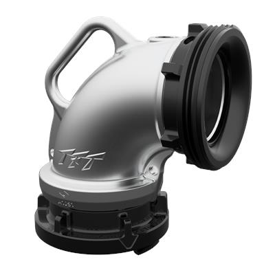 Elbow 90 degree - 125mm (5") Storz Solid x 150mm (6") Male Solid (Rocker Lug)