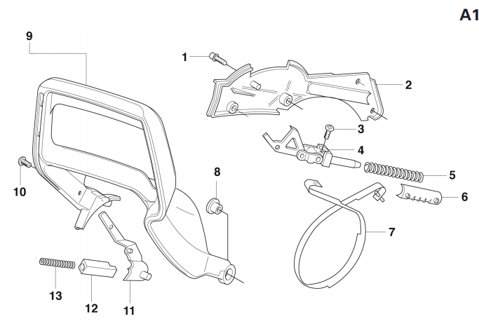 Cutters Edge 2172 Model - Chain Brake / Front Handle