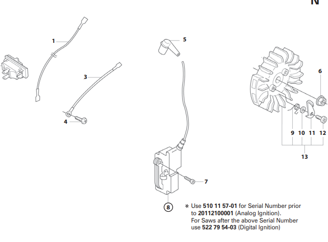 Cutters Edge 2172 Model -  Ignition System