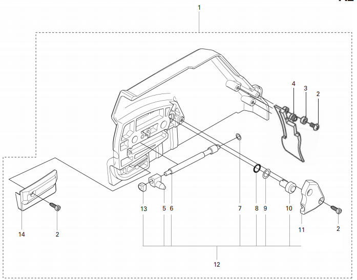 Cutters Edge 2188 Model - Clutch Cover Assembly