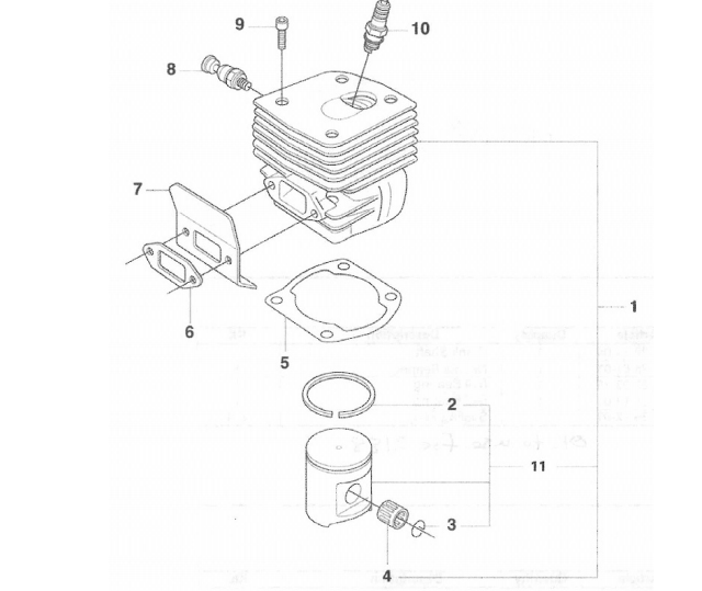 Cutters Edge 2188 Model - Cylinder Assembly