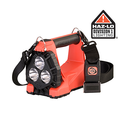 Streamlight Lantern 44331 Vulcan 180 HAZ-LO - Standard System - 120V AC/12V DC with shoulder strap, Div 1 - Orange