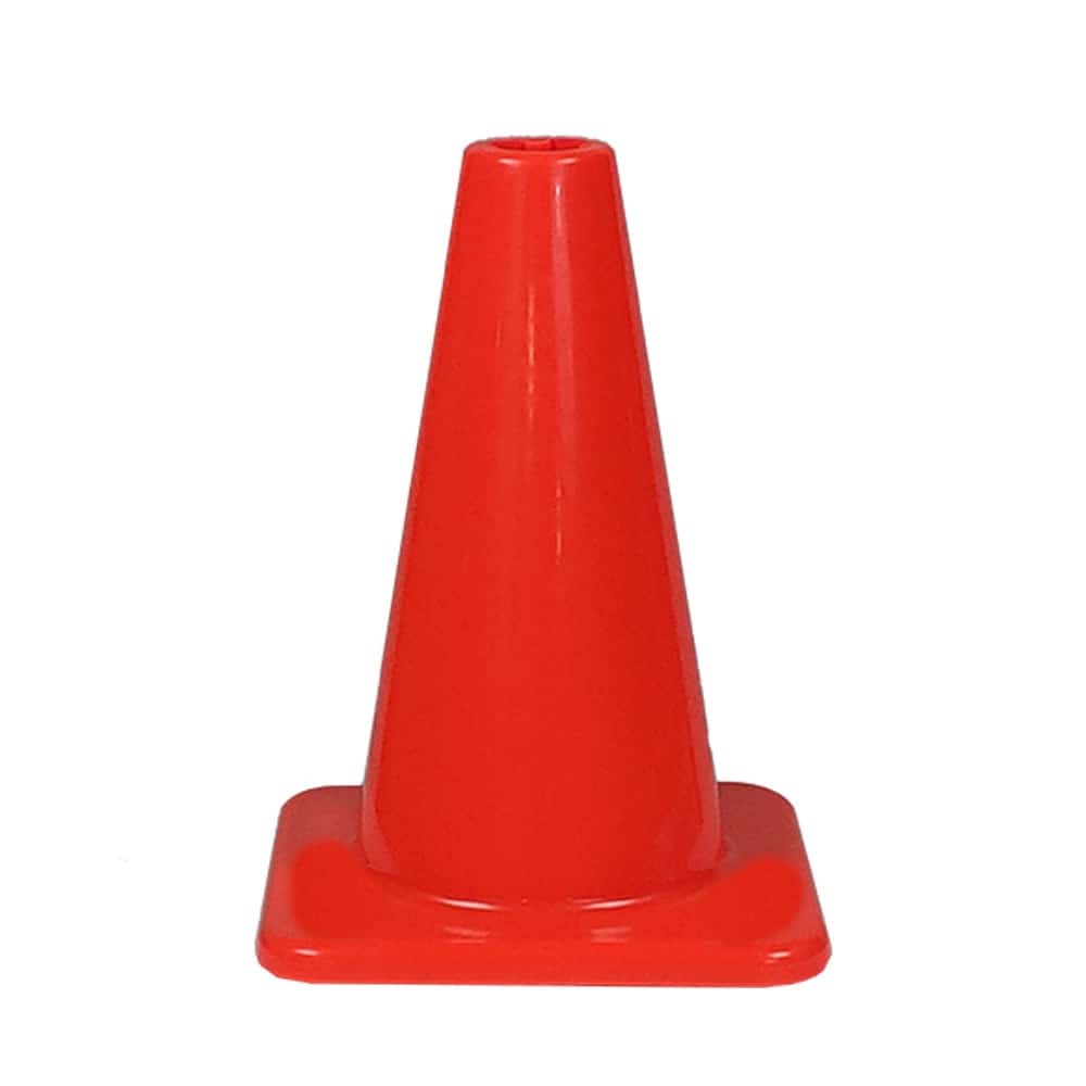 Traffic Cone PVC 12″ Solid Orange