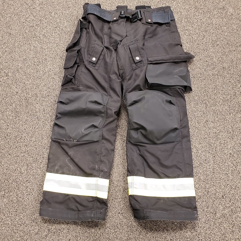 Bunker Gear Pant - FXR Spec, Black PBI Gemini Outer Shell *Clearance Sale*