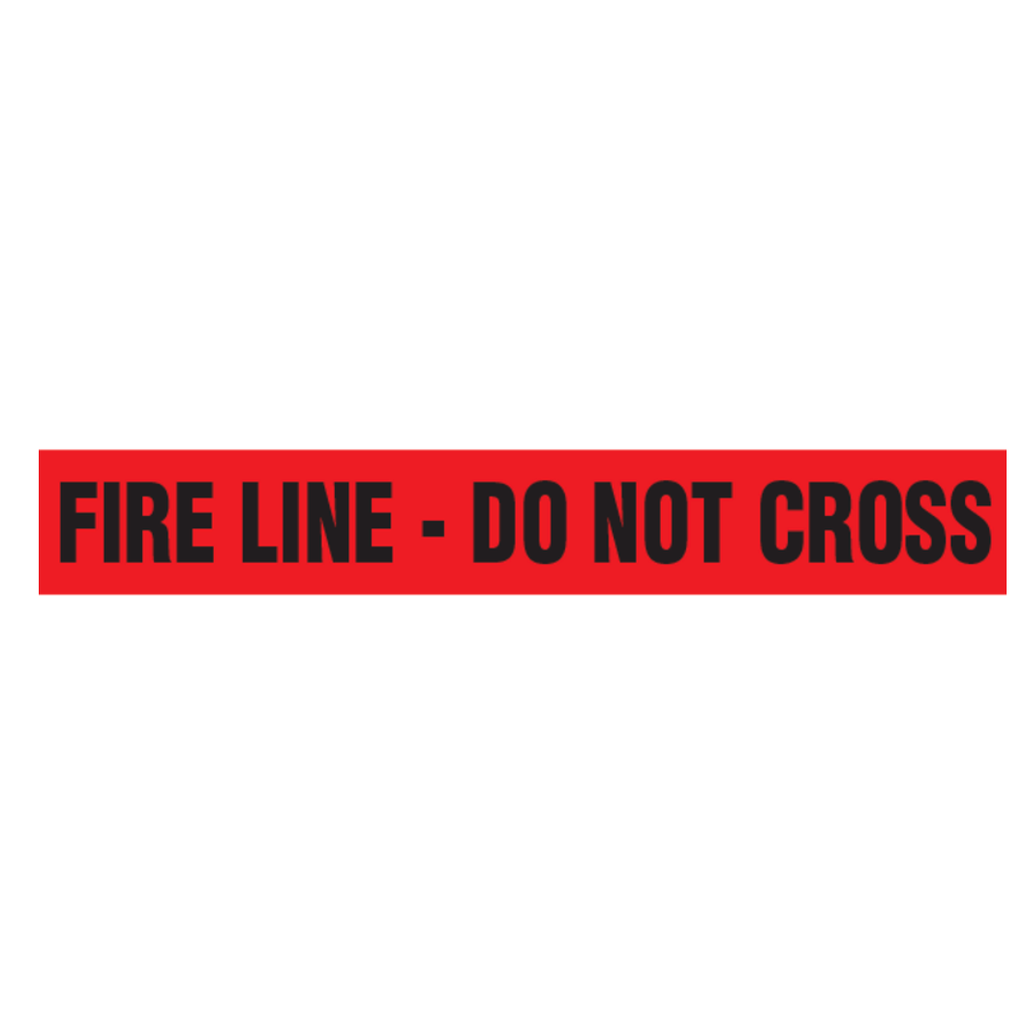 Barricade Tape - FIRE LINE - DO NOT CROSS - Red