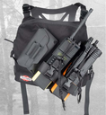 True North Dual Radio Chest Harness Gen III Black - RH7200