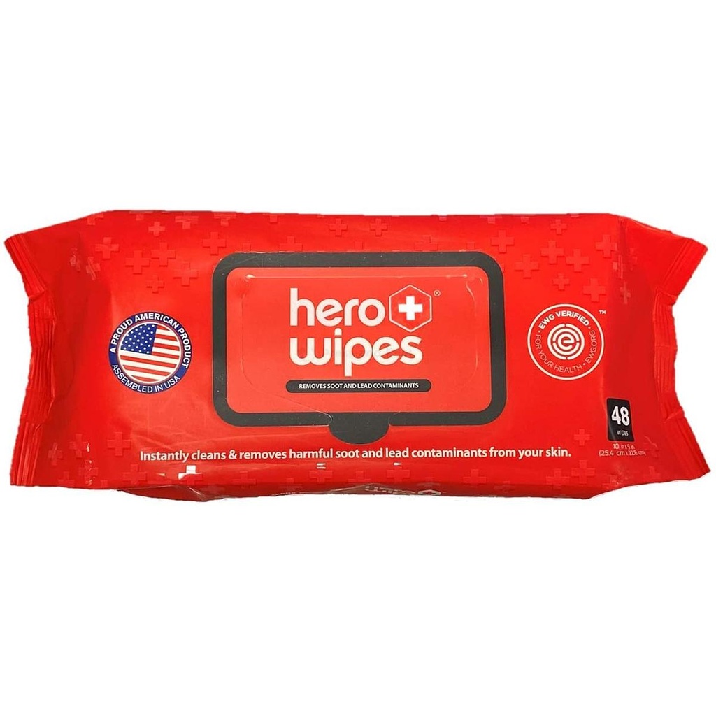 Hero Wipes - Case of 12 packs (48 wipes/pack)