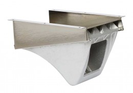[P-10131] Wheel Chock Zico QCH-1 Bracket - Medium Horizontal Mount