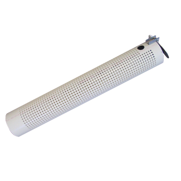 [P-10191] Dry Hydrant Strainer 10" w/ Back Flush Cover - Horizontal PVC 