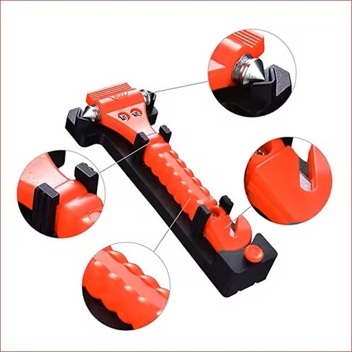 [P-10541] Auto Escape Safety Hammer, SeatBelt Cutter, Window Breaker