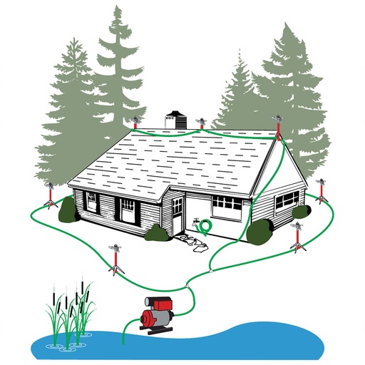[P-10612] Forestry/Wildland Cottage Kit w/pump & Inlet hose