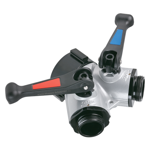[A904476] *DEMO * TFT Gated Wye (65mm (2.5") AMA Swivel x (2) 38mm (1.5") Male NPSH) (long handle)