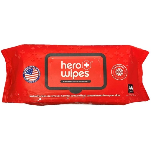 [10766670057825 (710005076)] Hero Wipes - Case of 12 packs (48 wipes/pack)