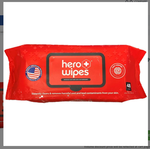 [10766670057825 (710005076)] Hero Wipes - Case of 12 packs (48 wipes/pack)