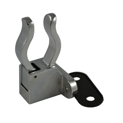 [267021120] Vertical Pike Pole Mounting Bracket (side hardware) - Chrome