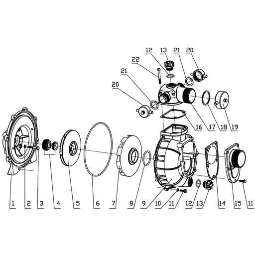 Fire Pump parts for 6.5hp Old Style Frontier