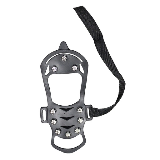 [590001206] Ice Cleats -Elasticized Ice Gripper size large, 10 cleats, sold in pairs, black Frontier for fire boots size 6 to 8. Fits small fire boots or street boots.