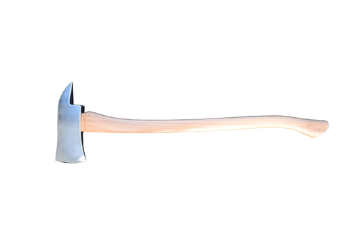 [P-7105] Chrome Parade Fire Axe, 2.5 lbs.  lightweight aluminum with hickory handle. *Not For Cutting