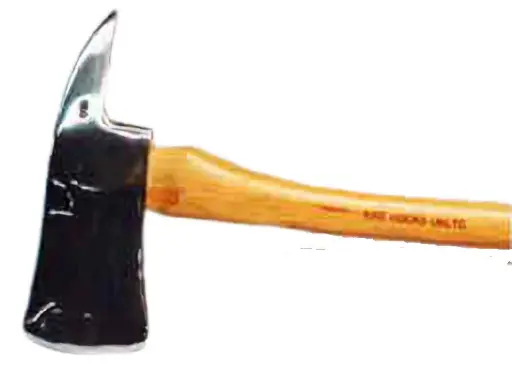 [P-7105] Chrome Parade Fire Axe, 2.5 lbs.  lightweight aluminum with hickory handle. *Not For Cutting