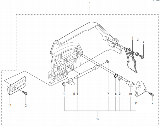 [P-7684] Cutters Edge 2188 Model - Clutch Cover Assembly