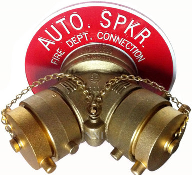 [P-7712] Surface Siamese - (2) 65mm Female BCT x (1) 100mm Female NPT