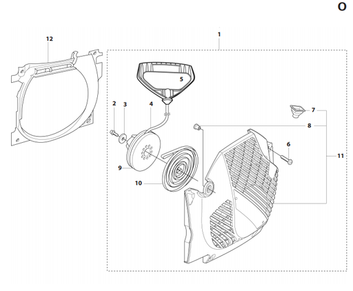 Cutters Edge 2188 Model - Starter Assembly