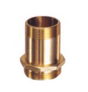 [P-8573] Brass Nipple - 1.5" NPT x 1.5" NPSH
