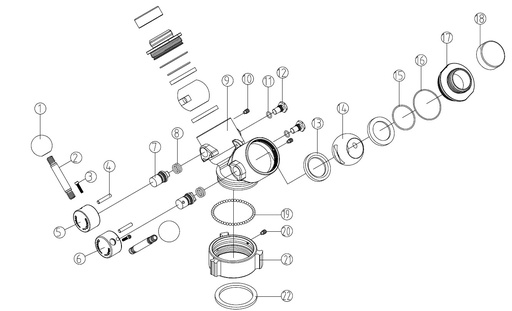 Gated Wye Frontier- 65mmx38mmx38mm Parts Only