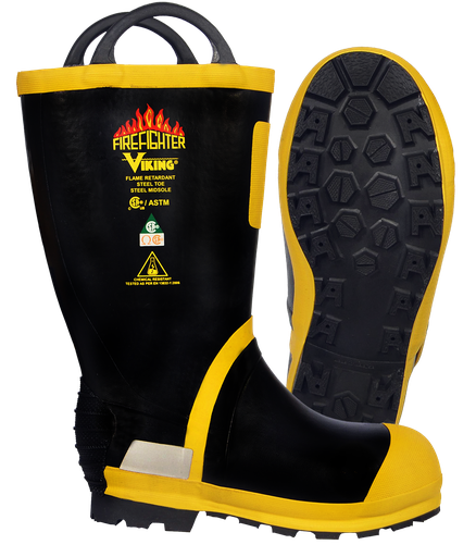 Viking Firefighter Felt Lined Rubber Boots