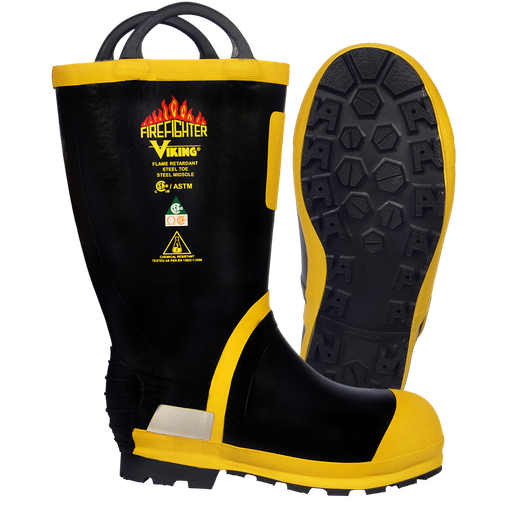 Viking Firefighter Felt Lined Rubber Boots