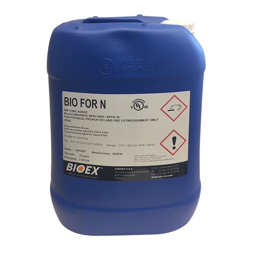 [P-9714] BIO FOR N Class A/B Foam 5 gal pail - BIOex *Vancouver Island Stock*