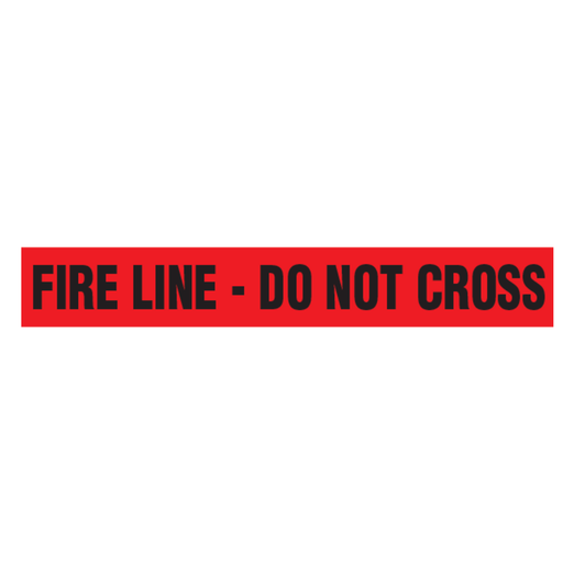 [057003830127 (P-9748)] Barricade Tape - FIRE LINE - DO NOT CROSS - Red